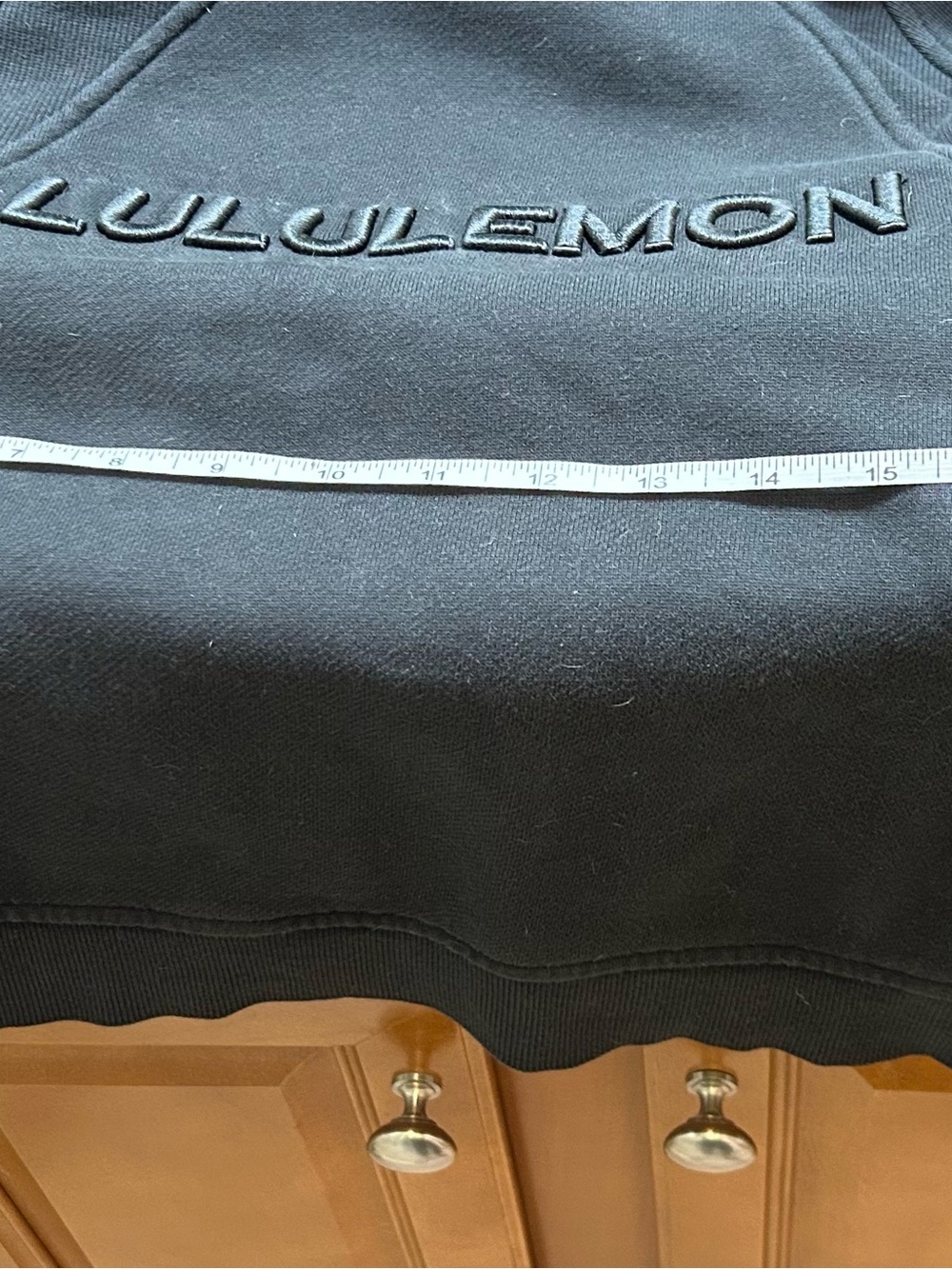 lululemon Black Embroidered Logo Crewneck Sweatshirt Oversized Black Size S/M - Picture 5 of 5
